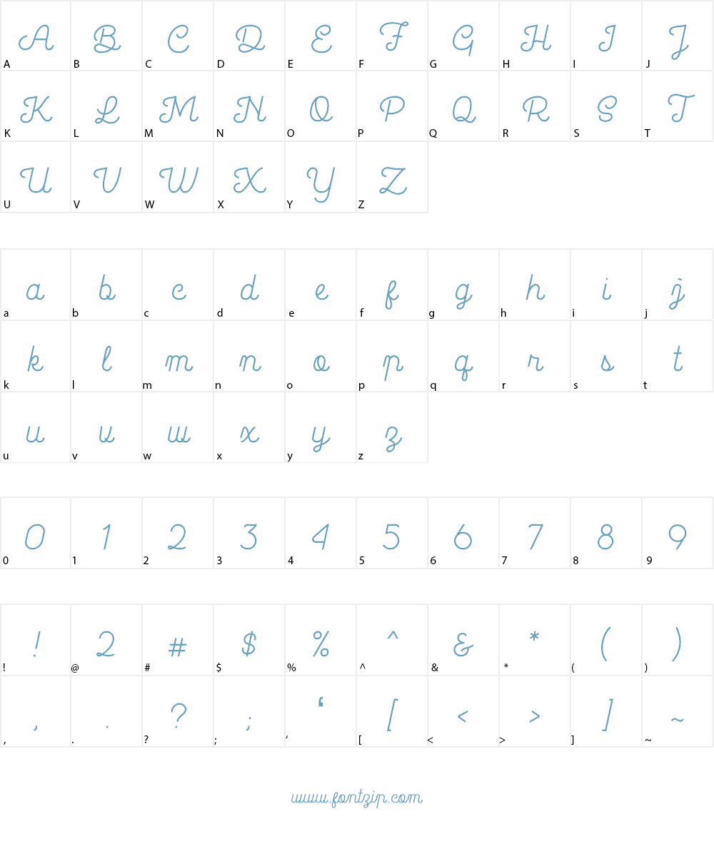 La Patio Font Character